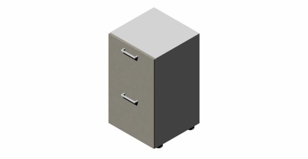 Compir 45 cm low cabinet with filing cabinet