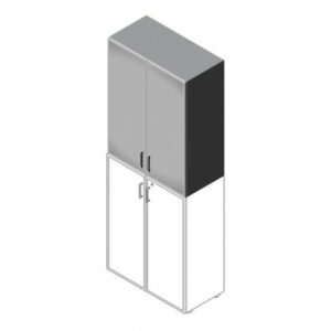 Compir Medium cabinet 90 cm with glass doors with lock