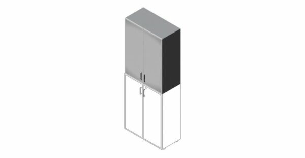 Compir Medium cabinet 90 cm with glass doors with lock