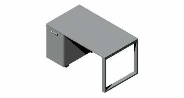 Compir Stratos Desk with closed leg filing cabinet