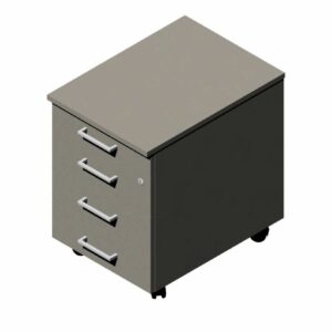 Compir Stratos 3 + 1 chest of drawers on wheels