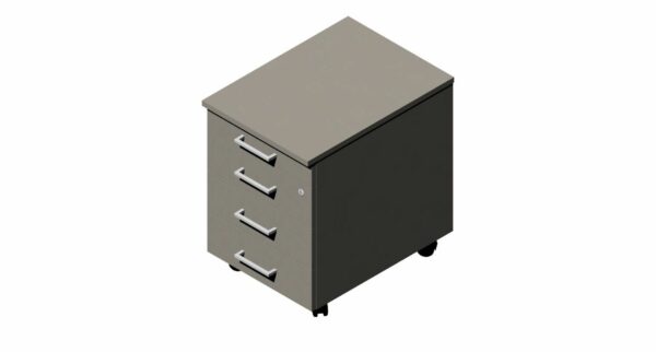 Compir Stratos 3 + 1 chest of drawers on wheels