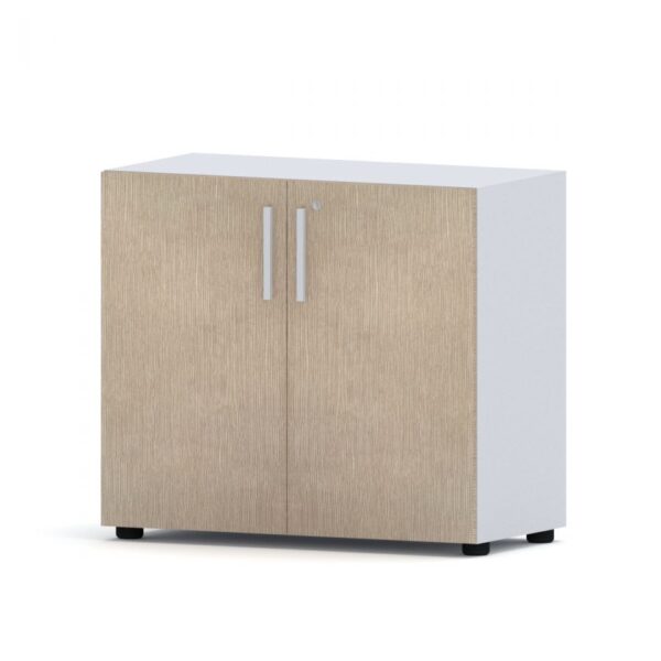 Compir 90 cm low cabinet with lockable doors - Image 14