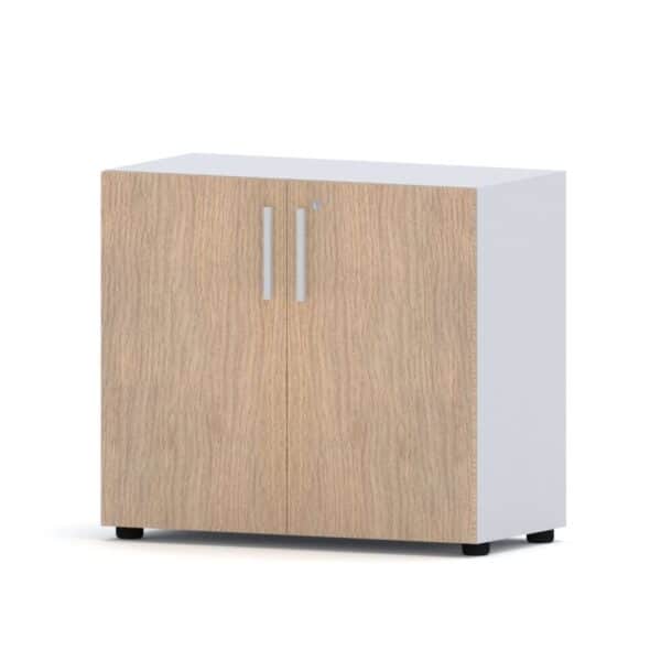 Compir 90 cm low cabinet with lockable doors - Image 15