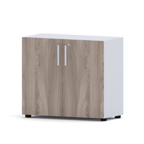 Compir 90 cm low cabinet with lockable doors - Image 17