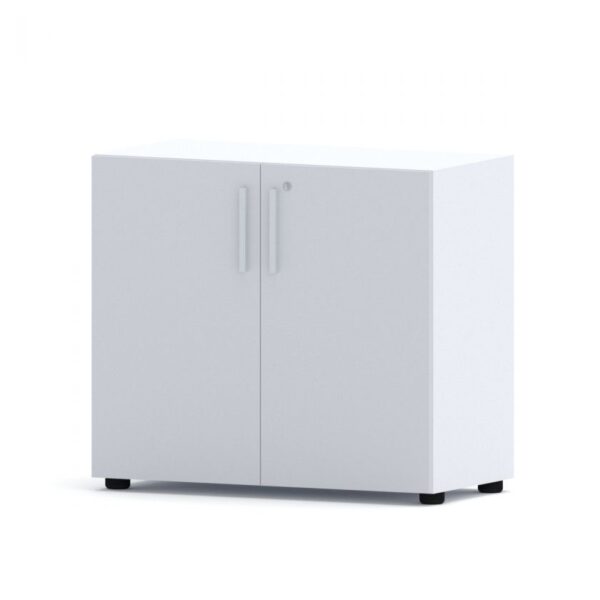 Compir 90 cm low cabinet with lockable doors - Image 3