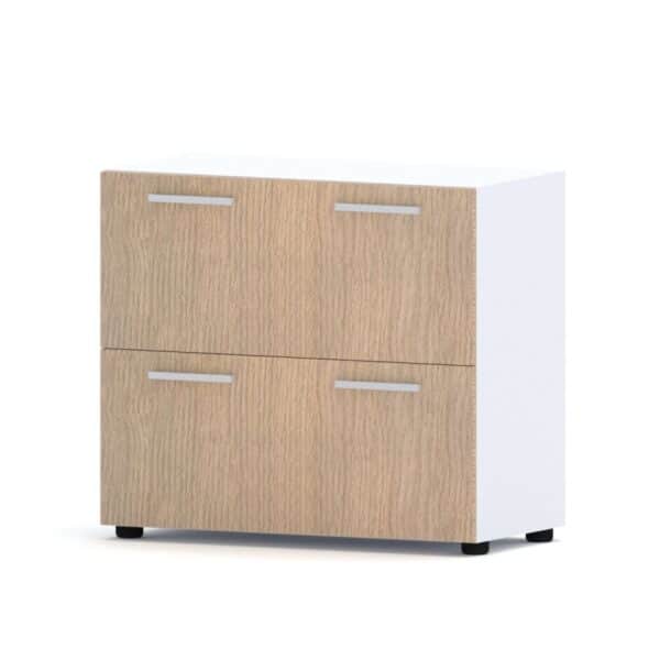 Compir 90 cm low cabinet with filing cabinet - Image 26