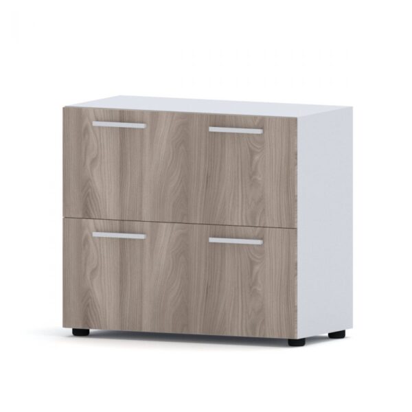 Compir 90 cm low cabinet with filing cabinet - Image 43