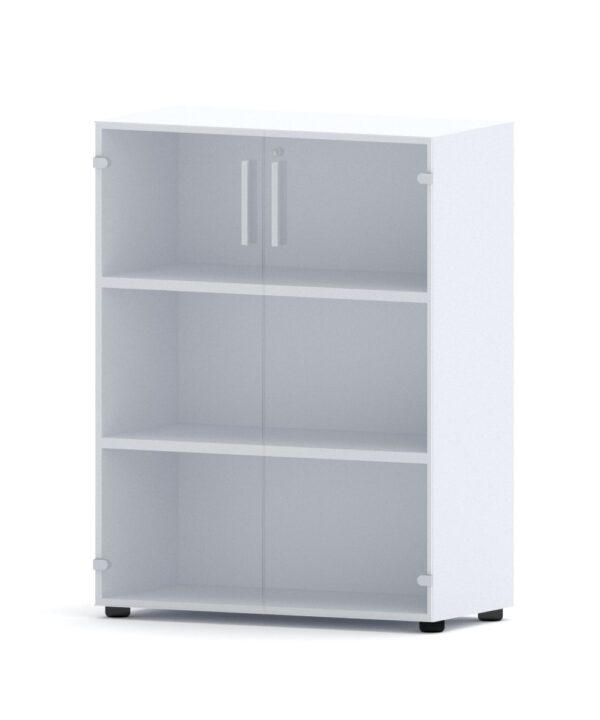 Compir Medium cabinet 90 cm with glass doors with lock - Image 2